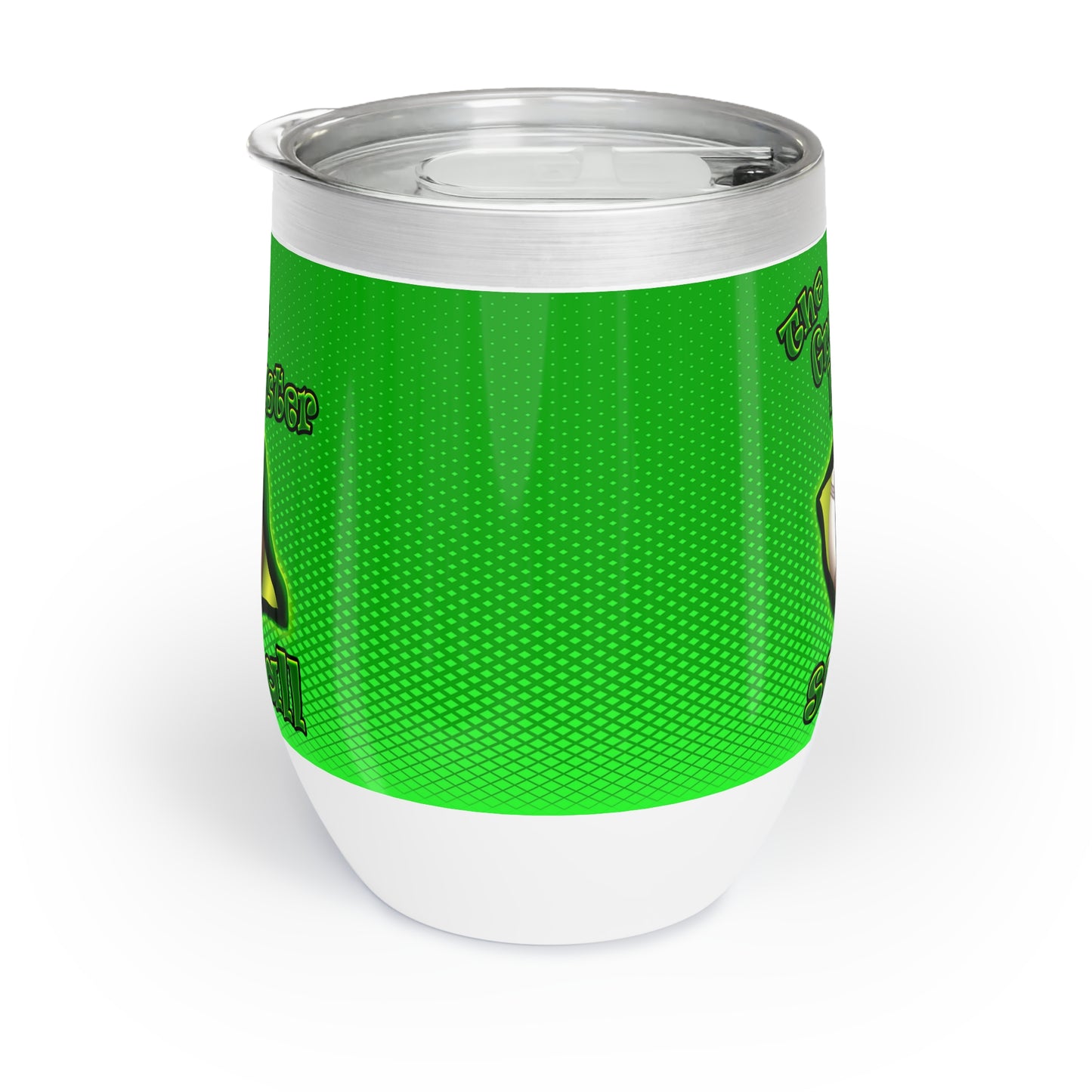 green monster - Chill Wine Tumbler (logo green)