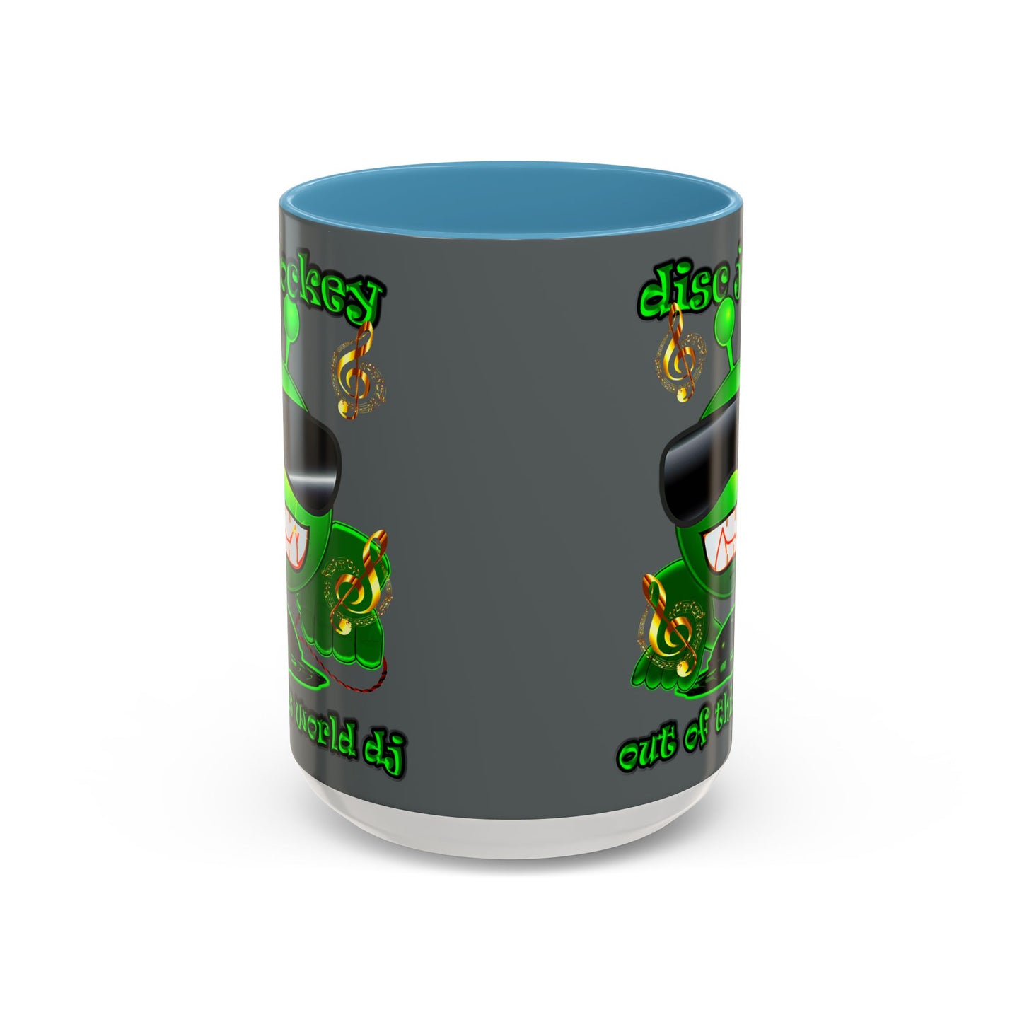 disc jockey - Accent Mug (dark grey)