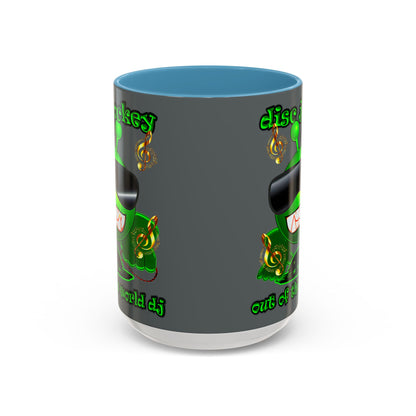 disc jockey - Accent Mug (dark grey)