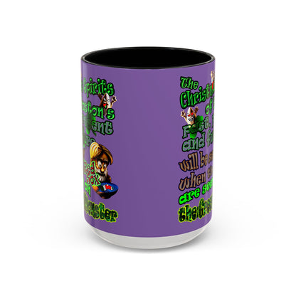 christmas spirits of boston - Accent Mug (light purple)