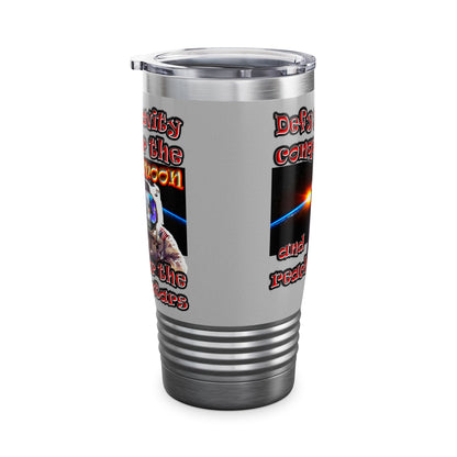 defy conquer reach - Ringneck Tumbler, 20oz (light grey)