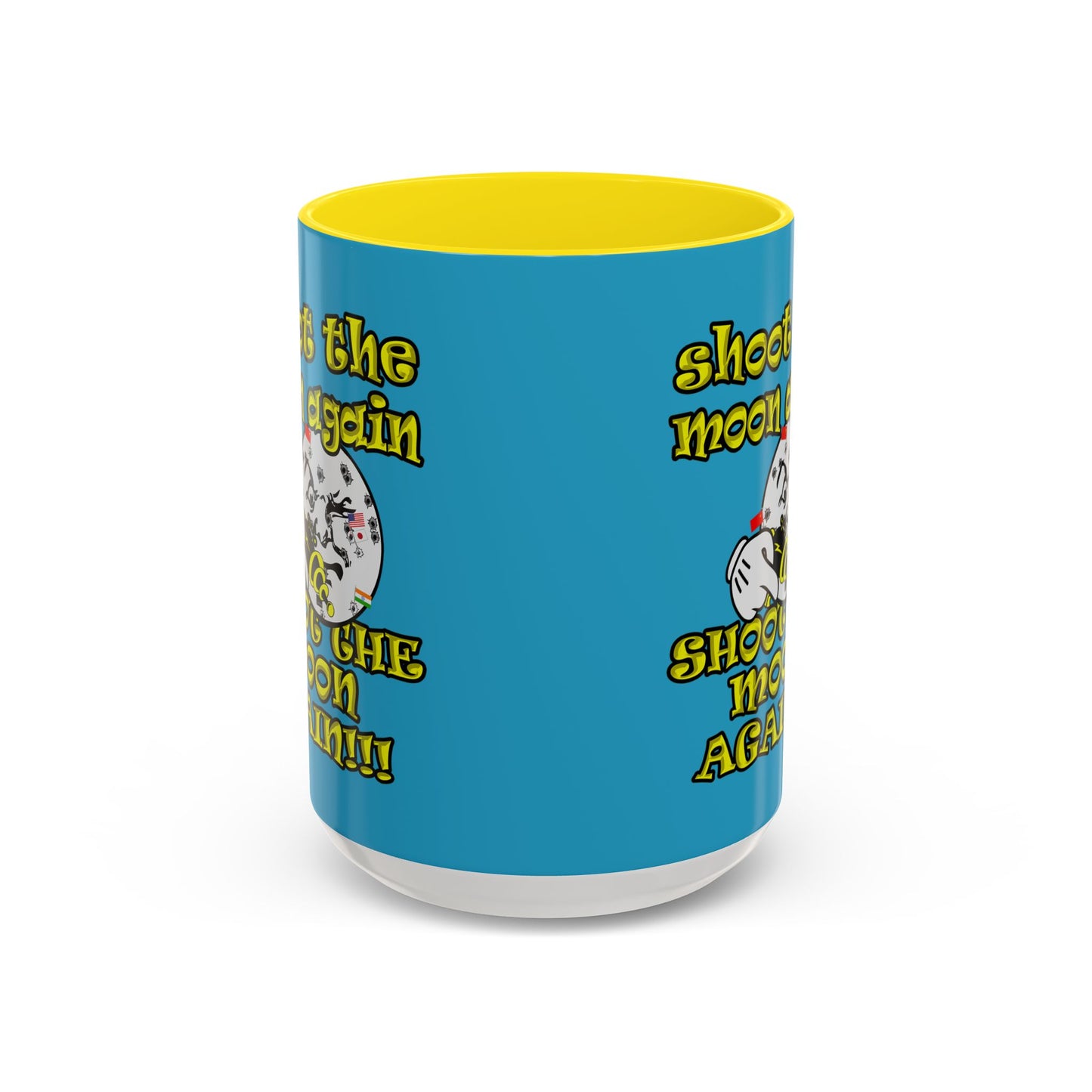 shoot the moon again - Accent Mug (turquoise)