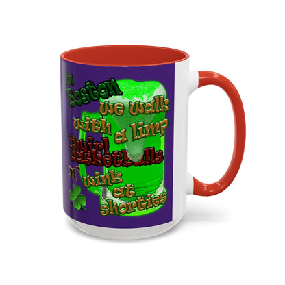 celtics logo - Accent Mug (purple)