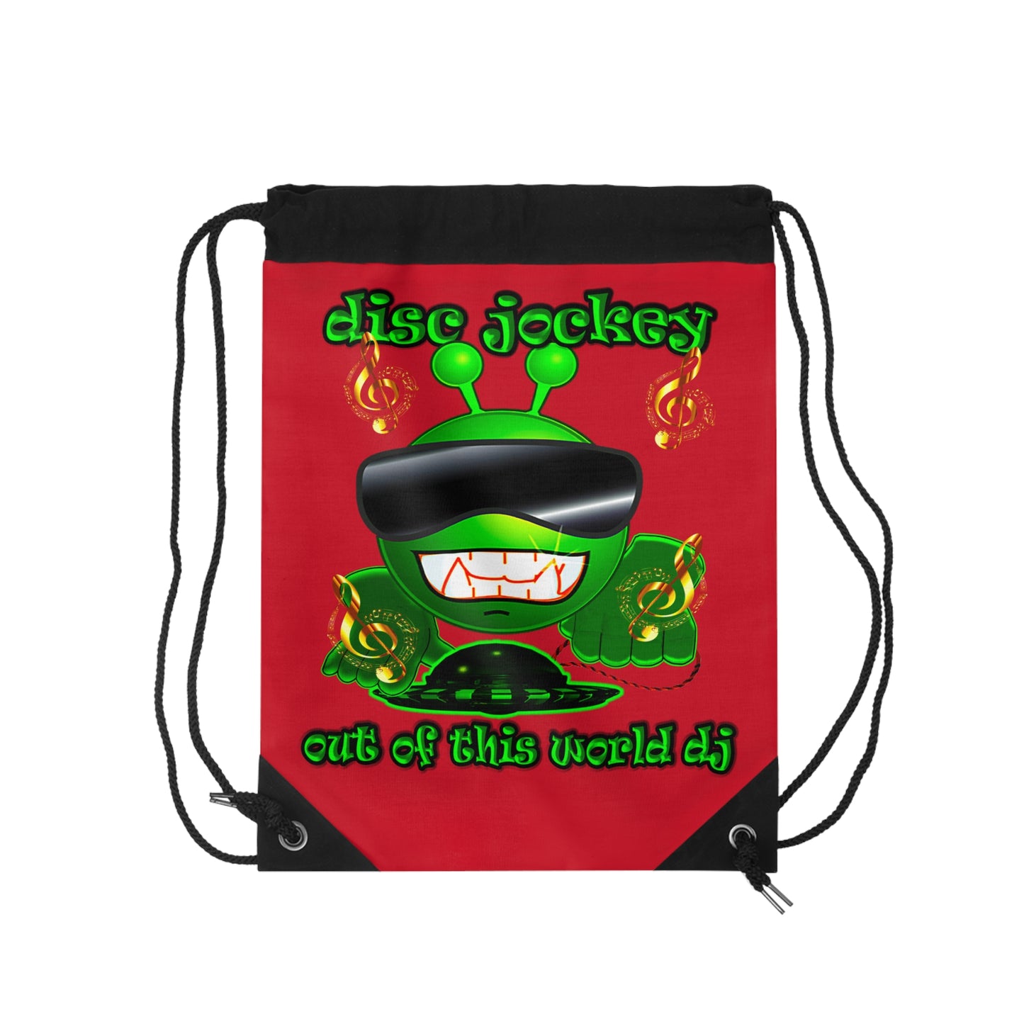 disc jockey - Drawstring Bag (dark red)