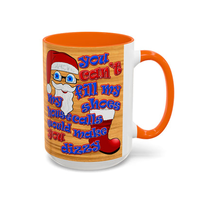 santa's shoes - Accent Mug (butterscotch wood finish)