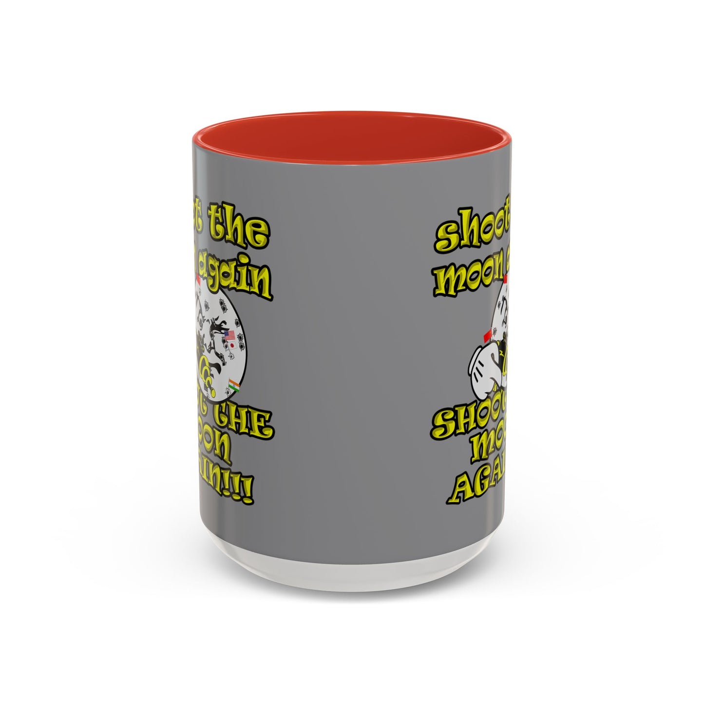 shoot the moon again - Accent Mug (grey)