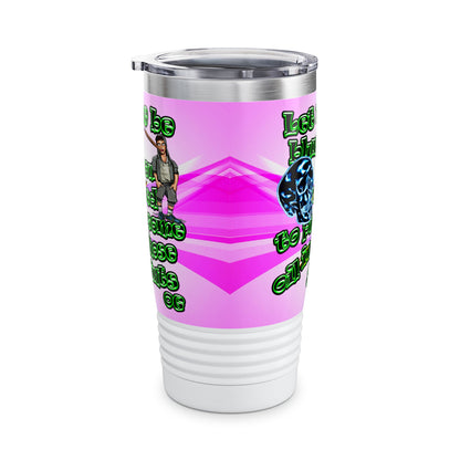 og - Ringneck Tumbler, 20oz (light blue-pink wave)
