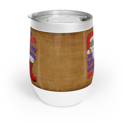 santa's shoes - Chill Wine Tumbler (brown papyrus)