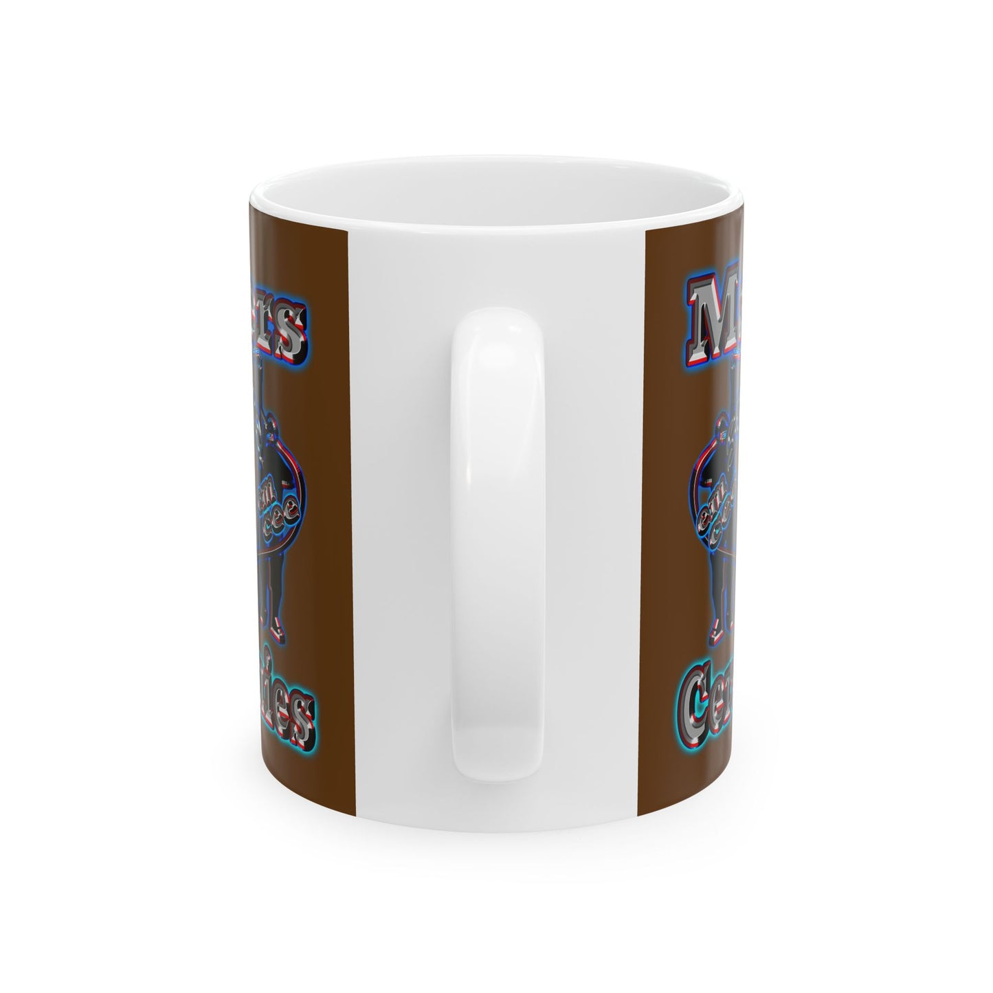 em cee squared - White Mug (brown)