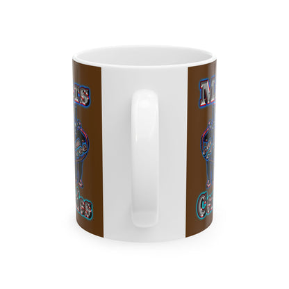 em cee squared - White Mug (brown)