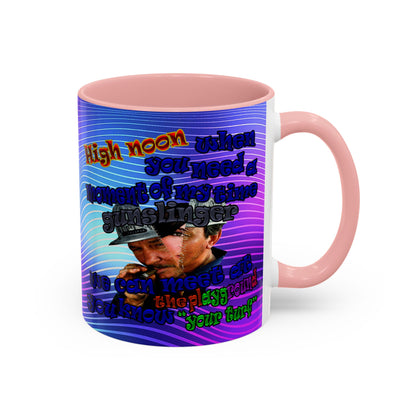 high noon - Accent Mug (purple wave)
