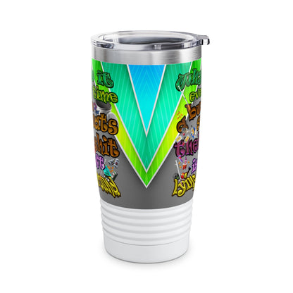 the bum's shit - Ringneck Tumbler, 20oz (rainbow split)