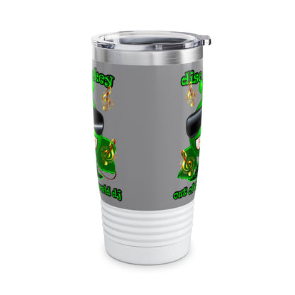 disc jockey - Ringneck Tumbler, 20oz (grey)