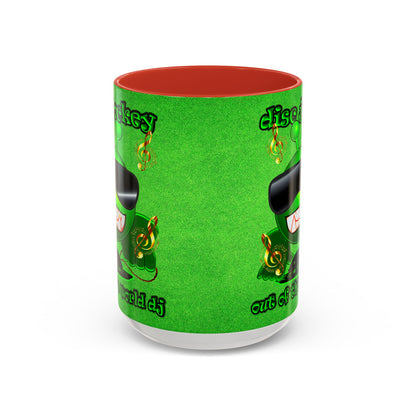 disc jockey - Accent Mug (green turf)