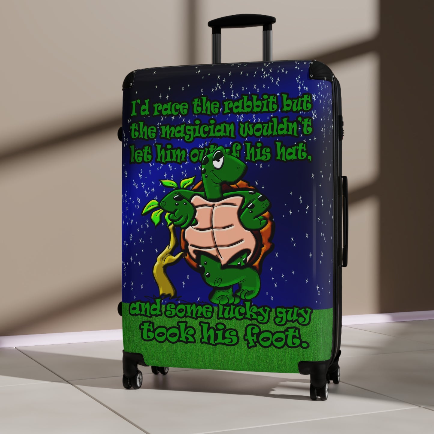 turtle race - Suitcase ('snoops' background)