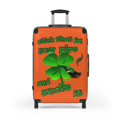 stick that in your pipe and smoke it - Suitcase (orange)