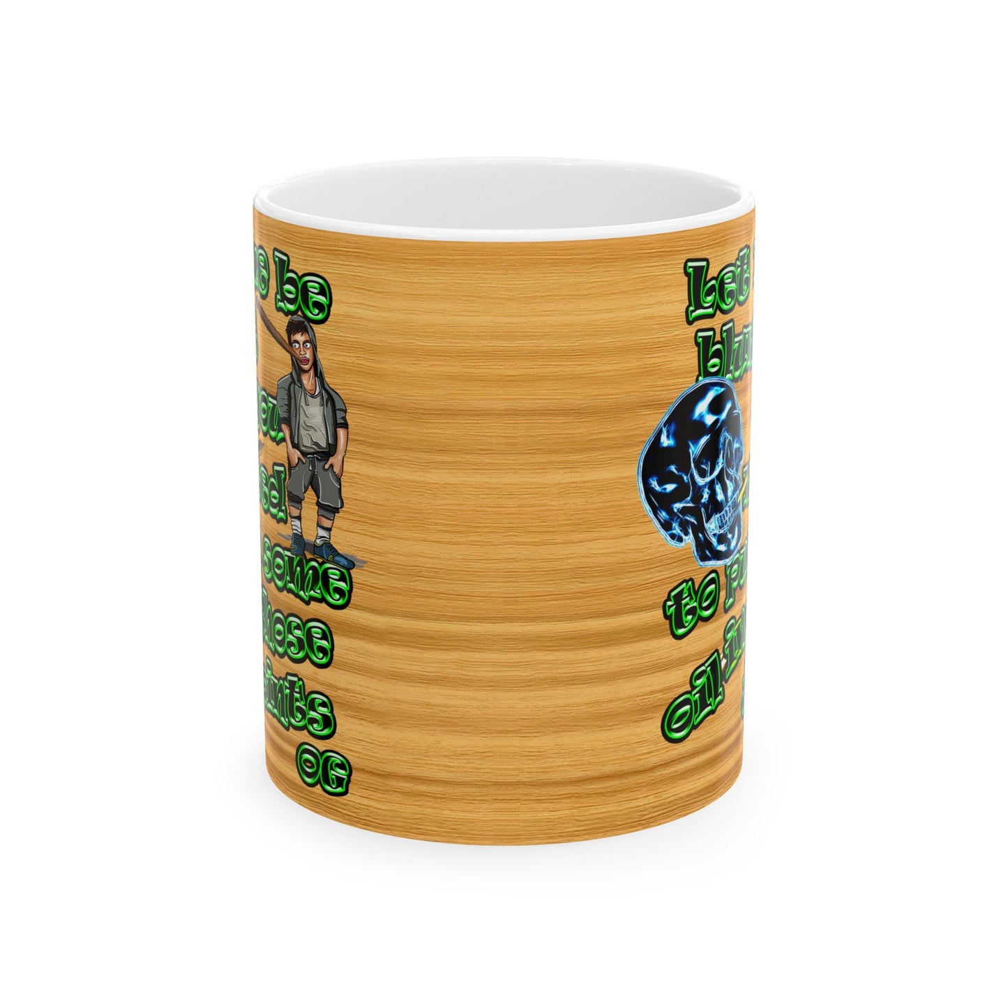 og - White Mug (butterscotch wood finish)