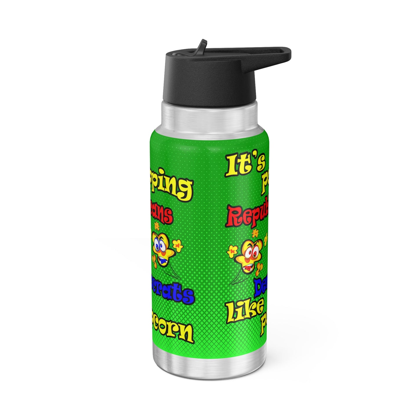 popping like popcorn - Gator Tumbler, 32oz  (logo green)