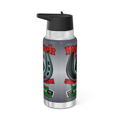my luck - Gator Tumbler, 32oz  (brushed nickel)