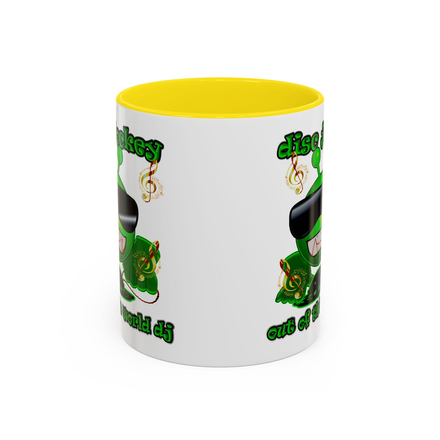disc jockey - Accent Mug (white)