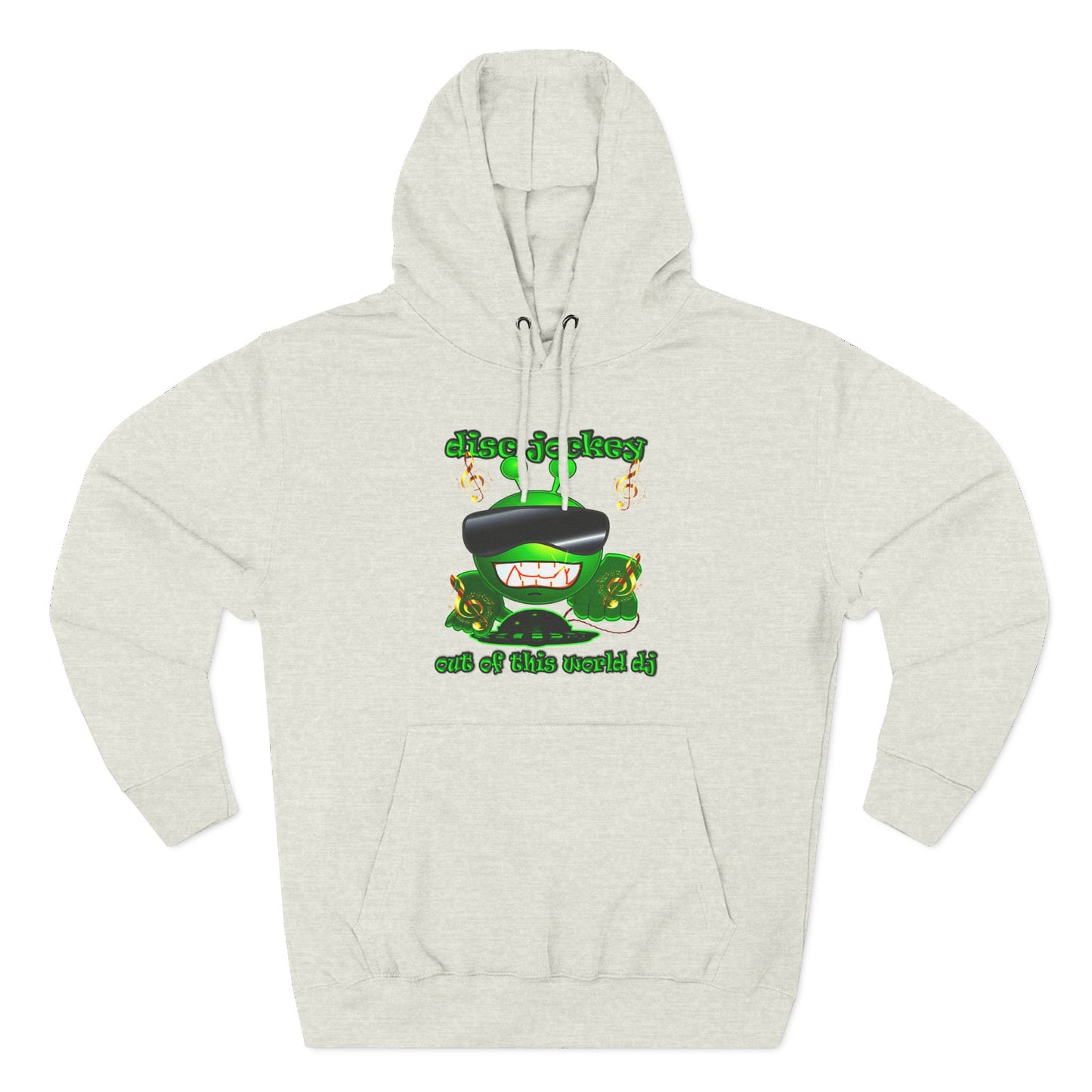 disc jockey - Three-Panel Fleece Hoodie