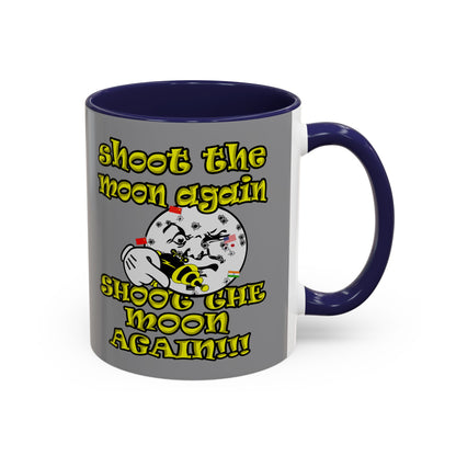 shoot the moon again - Accent Mug (grey)