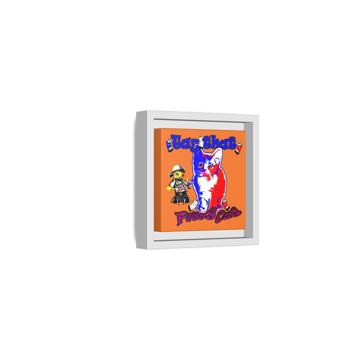 tag that - framed canvas art (crusta)