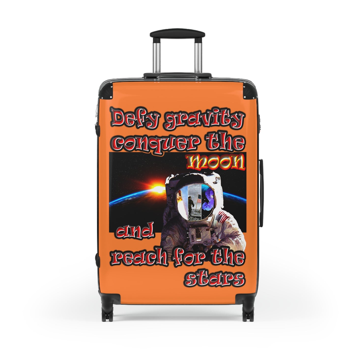 defy conquer reach - Suitcase (crusta)
