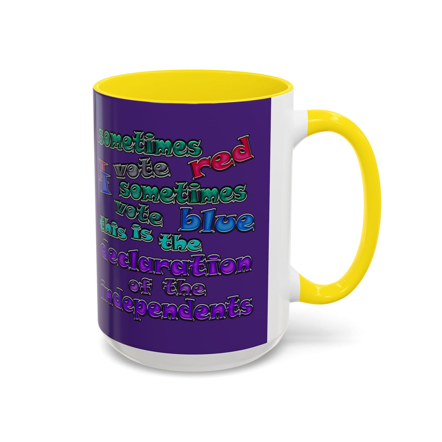 declaration of the independents - Accent Mug (purple)