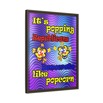 popping like popcorn - framed canvas art (purple wave)