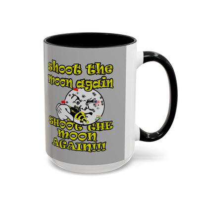 shoot the moon again - Accent Mug (light grey)