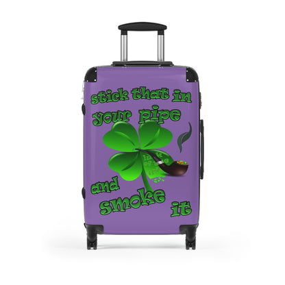 stick that in your pipe and smoke it - Suitcase (light purple)