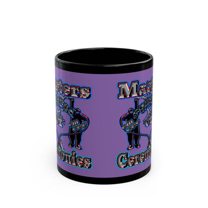 em cee squared - Black Mug (light purple)
