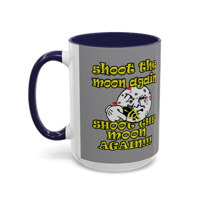 shoot the moon again - Accent Mug (grey)