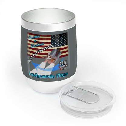shoot for the stars - Chill Wine Tumbler (dark grey)