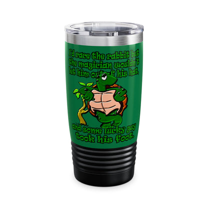 turtle race - Ringneck Tumbler, 20oz (dark green)