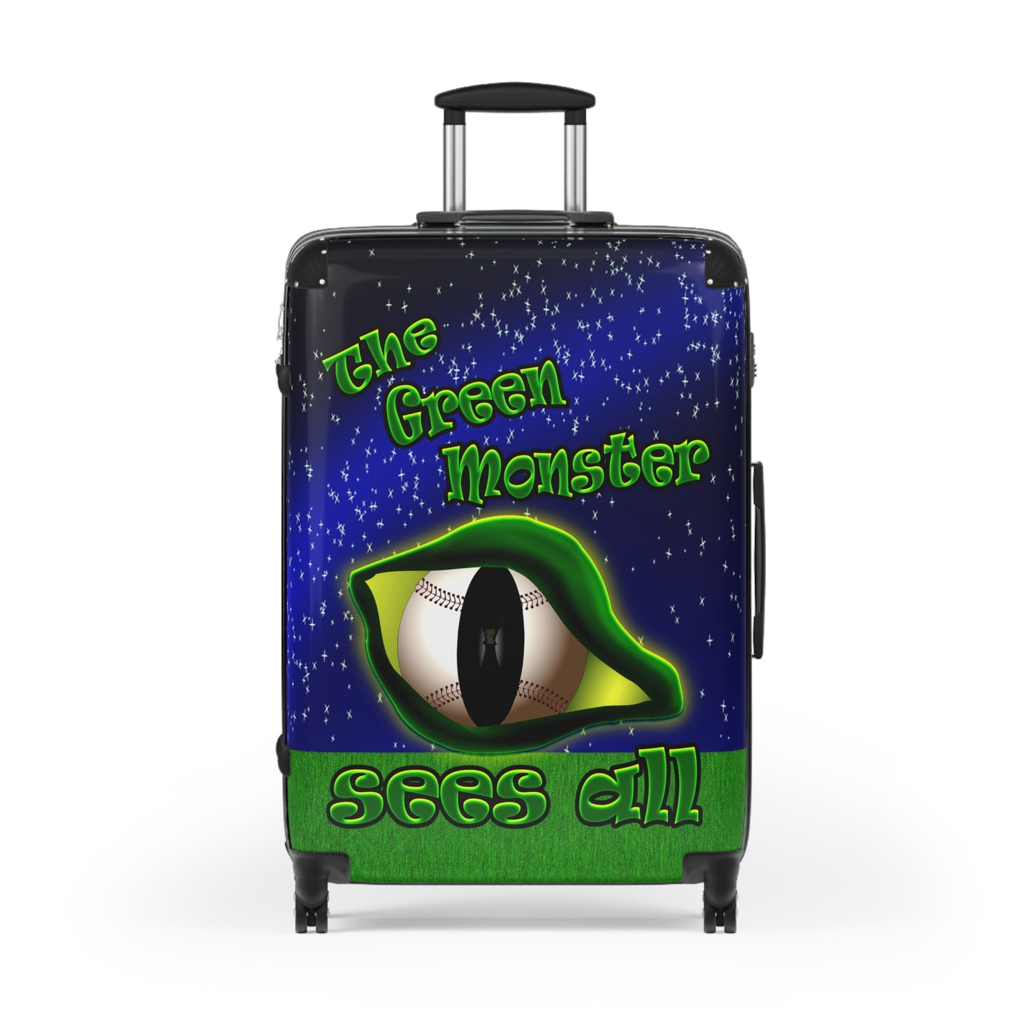green monster - Suitcase ('snoops' background)