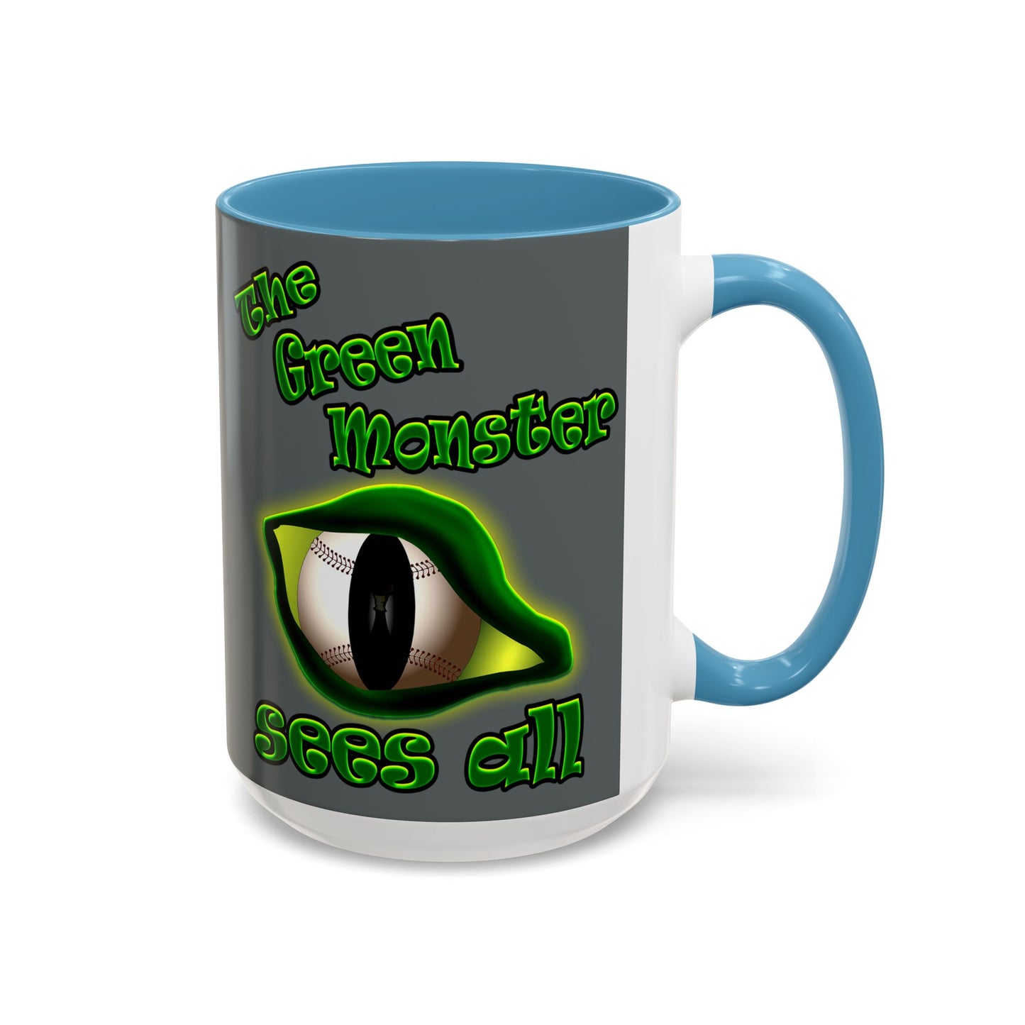 green monster - Accent Mug (dark grey)