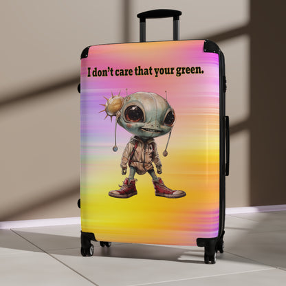 I don't care that your green - Suitcase (color blur)