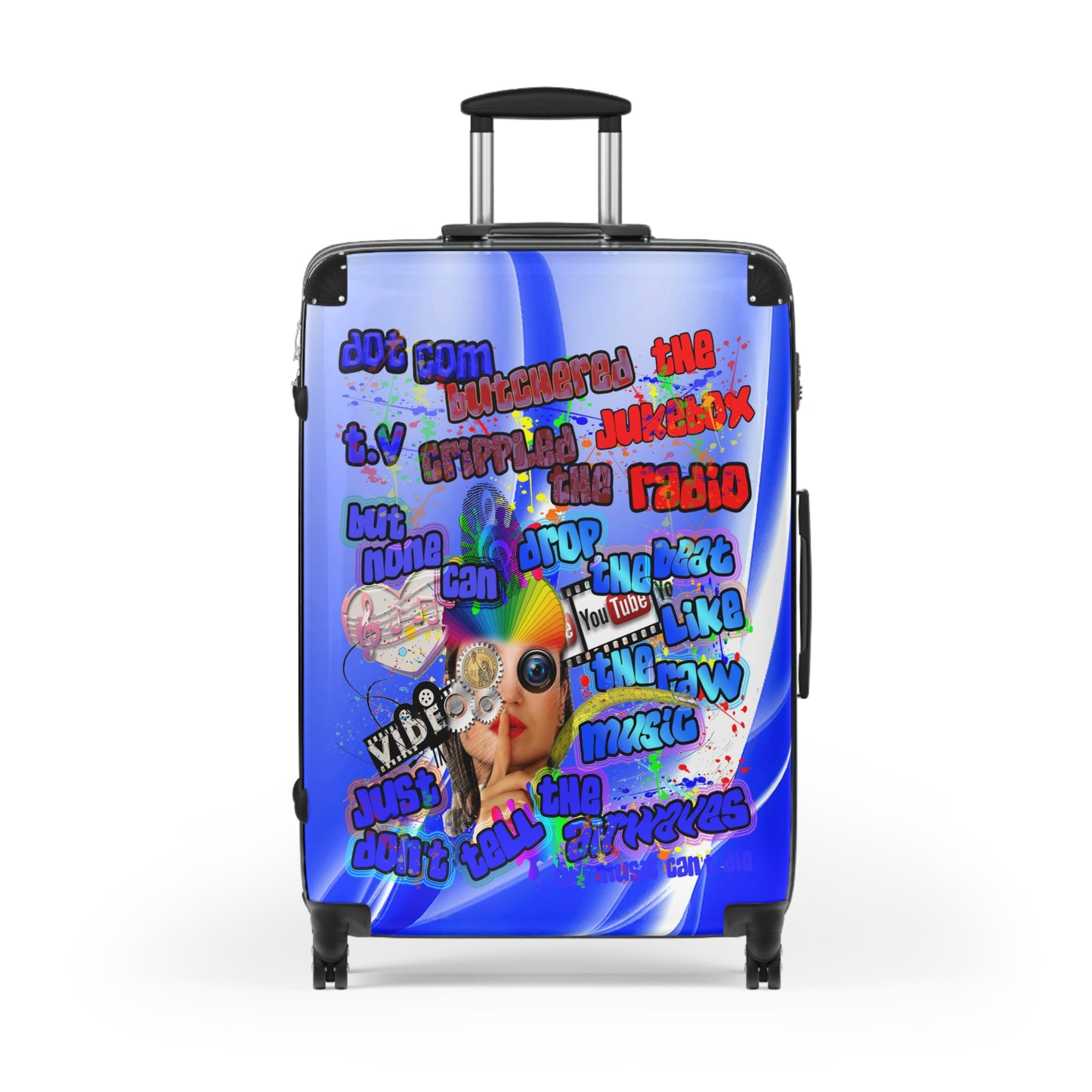 drop the beat - Suitcase (blue-white wave)