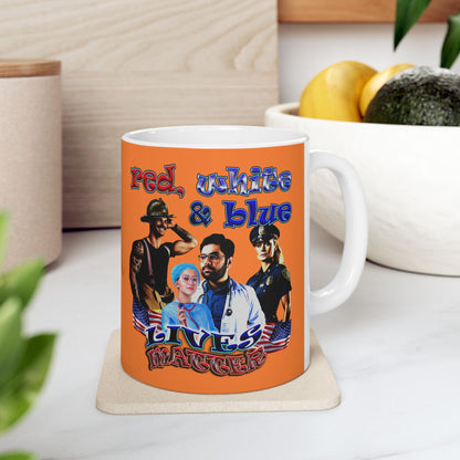 rw&b lives matter - White Mug (crusta)