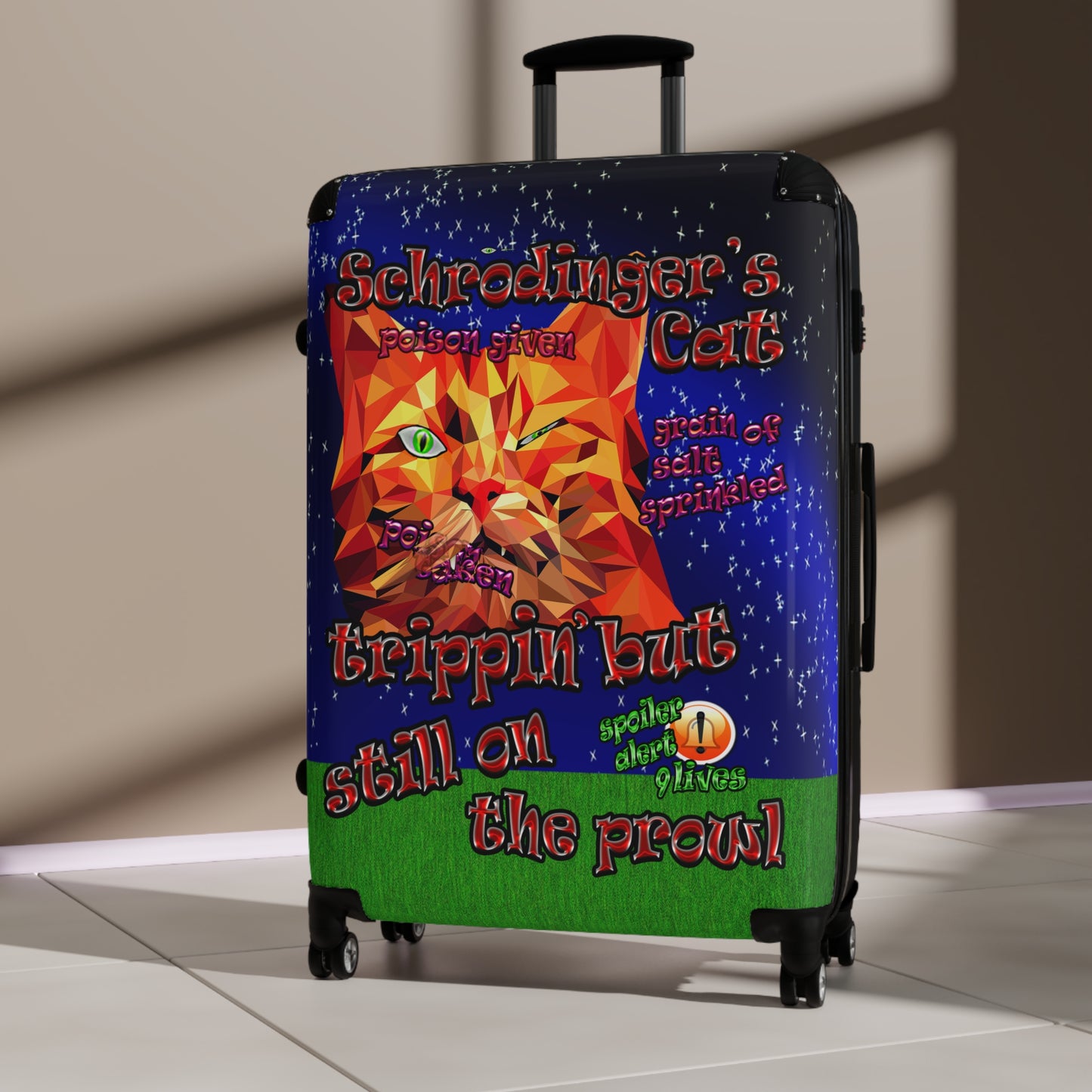 schrodinger's cat - Suitcase ('snoops' background)