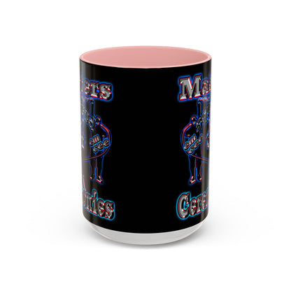 em cee squared - Accent Mug (black)