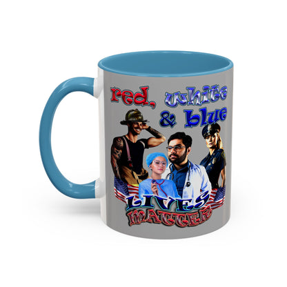 rw&b lives matter - Accent Mug (light grey)