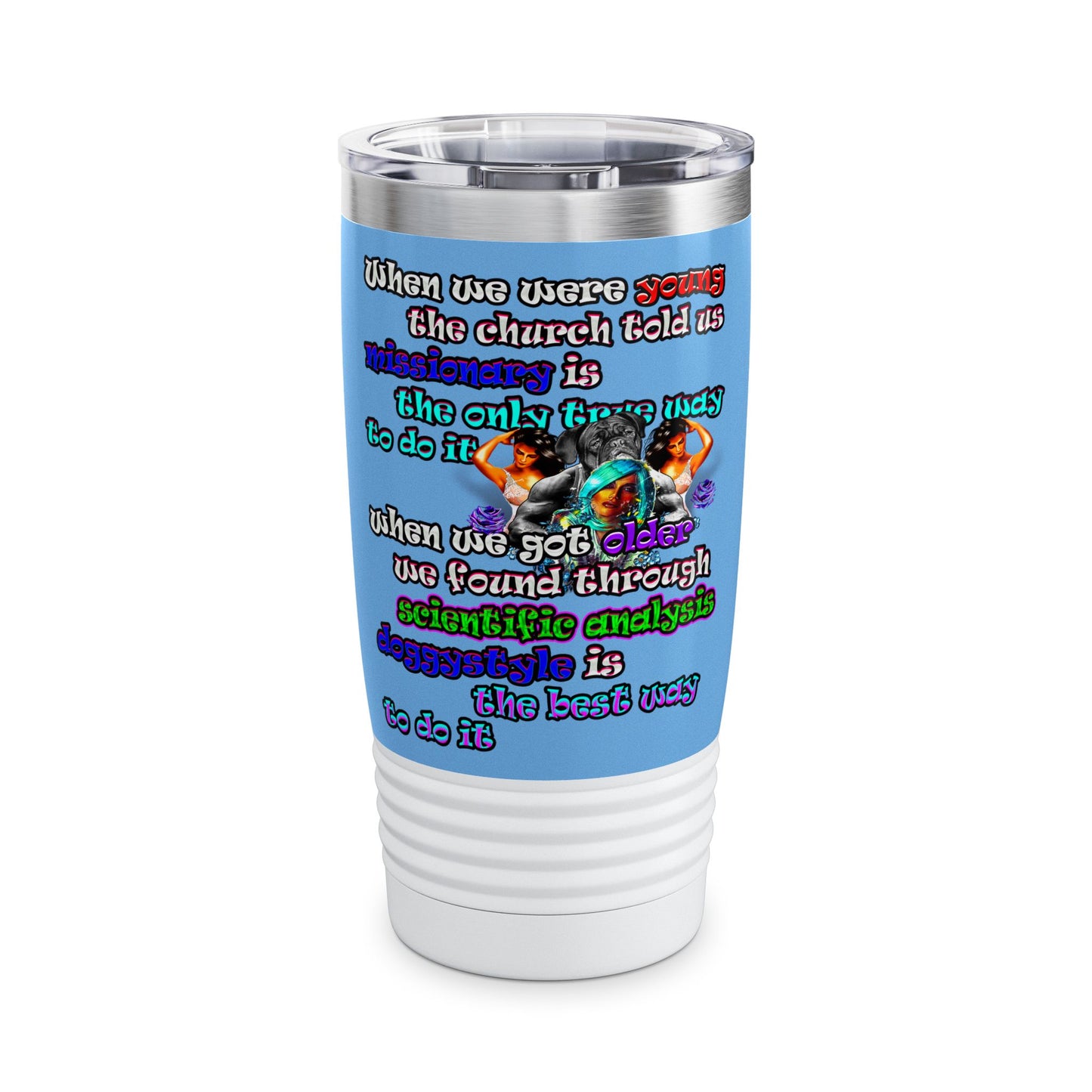doggystyle - Ringneck Tumbler, 20oz (light blue)