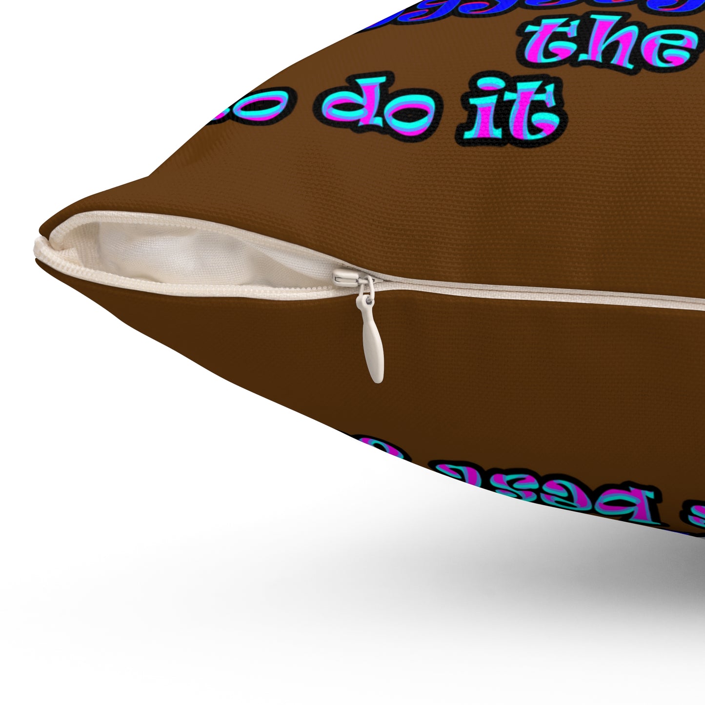 doggystyle - Spun Polyester Square Pillow - (brown)