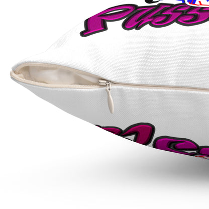 tag that - Spun Polyester Square Pillow - (white)
