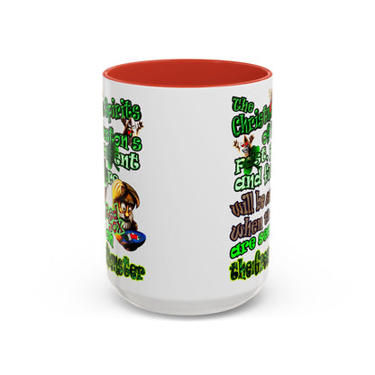 christmas spirits of boston - Accent Mug (white)