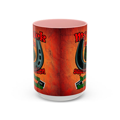 my luck - Accent Mug (burnt orange)