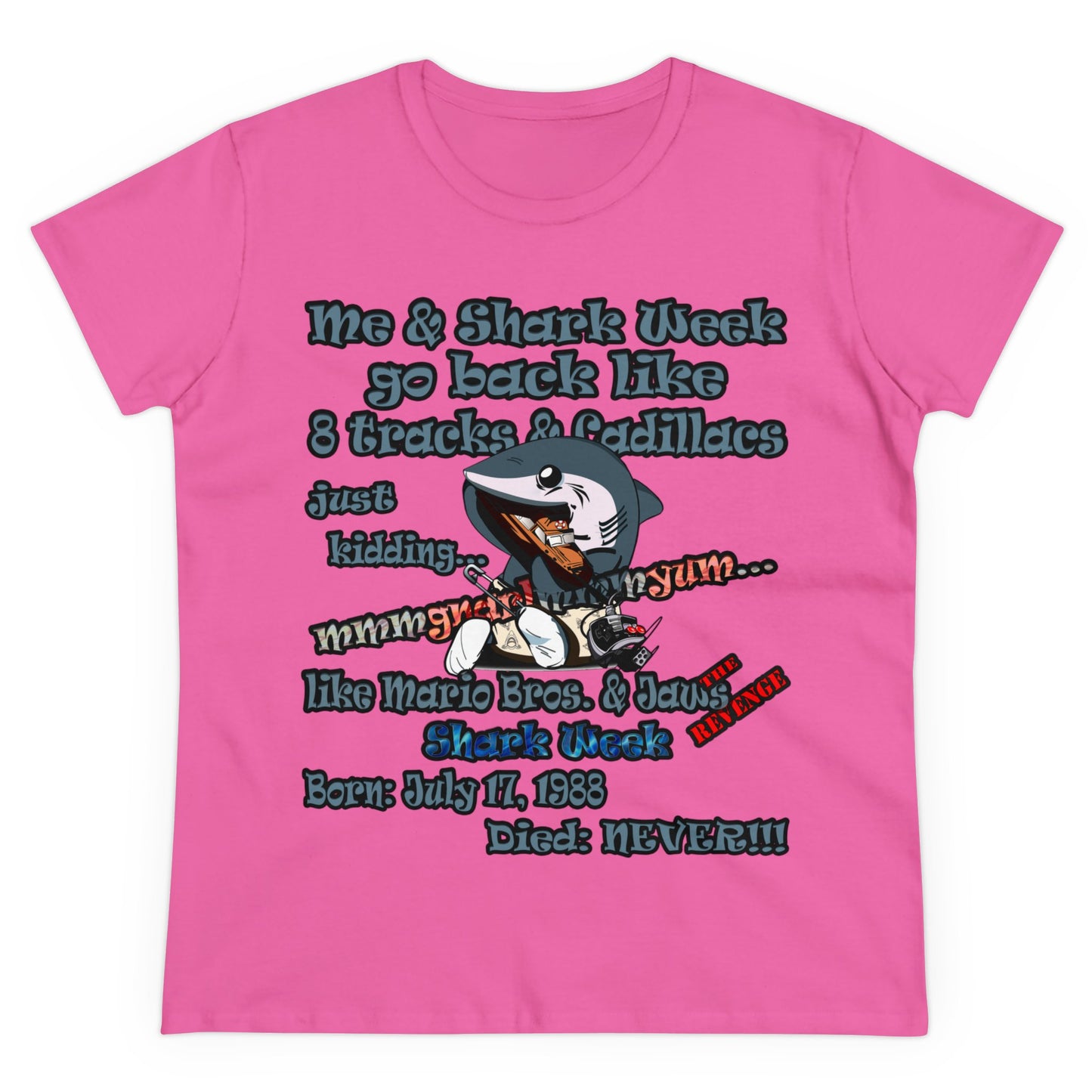 shark week - Women's Midweight Cotton Tee